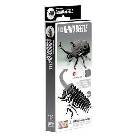 Puzzle 3d - scarabée rhinocéros Black 6 - vertbaudet enfant 