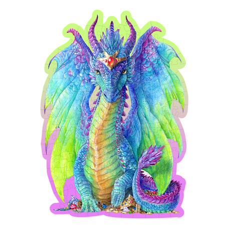 Puzzle en bois - dragon Multicolor 2 - vertbaudet enfant 