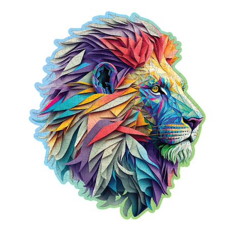 Puzzle - modern lion 250 pièces Multicolor 2 - vertbaudet enfant 