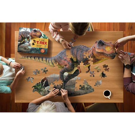 Puzzle I am - t-rex Multicolor 4 - vertbaudet enfant 