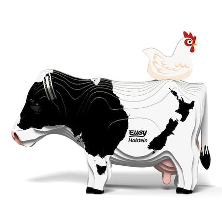 Puzzle 3d - holstein vache Black;white 4 - vertbaudet enfant 