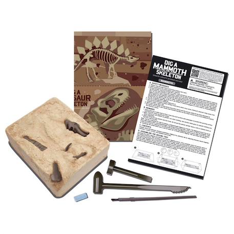 Kit de fouille – Squelette de mammouth à découvrir et assembler Multicolor 3 - vertbaudet enfant 