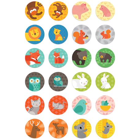Jeu de mémoire - animaux et bébés Multicolor 2 - vertbaudet enfant 