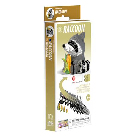 Puzzle 3d - raton laveur Grey 6 - vertbaudet enfant 