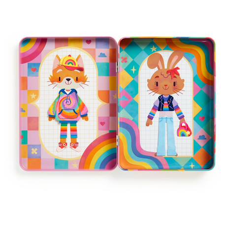 Jeu magnétique Dress-up rainbow fashion Multicolor 1 - vertbaudet enfant 