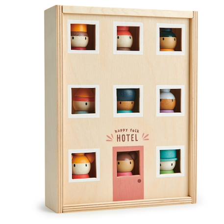 Hôtel happy folk en bois massif Multicolor 1 - vertbaudet enfant 
