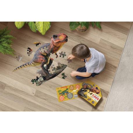 Puzzle I am - t-rex mini Multicolor 6 - vertbaudet enfant 