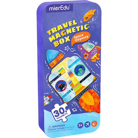 Boîte de puzzle magnétique - l'odyssée de l'espace Multicolor 1 - vertbaudet enfant 