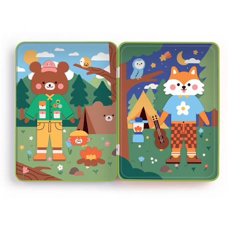 Puzzle magnétique - Campeurs Multicolor 1 - vertbaudet enfant 