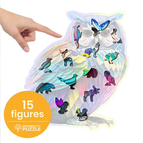 Puzzle - trendy owl Multicolor 4 - vertbaudet enfant 