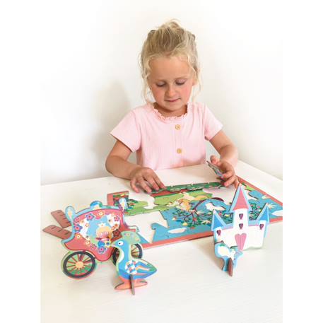 Puzzle princesse 3D Multicolor 5 - vertbaudet enfant 