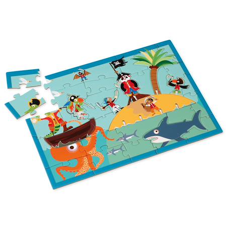 2 en 1 puzzle & 3dplay - pirate 36 pièces Multicolor 1 - vertbaudet enfant 