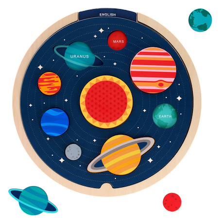 Puzzles et jeux - puzzle système solaire multilangue Multicolor 3 - vertbaudet enfant 