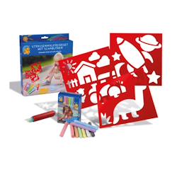 Modèles craies de trottoir - aventure  - vertbaudet enfant