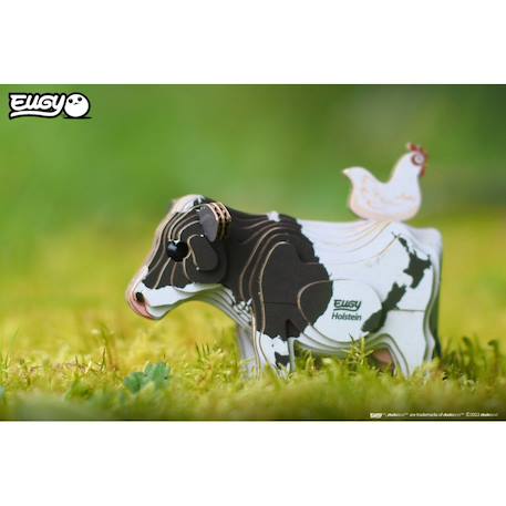 Puzzle 3d - holstein vache Black;white 6 - vertbaudet enfant 