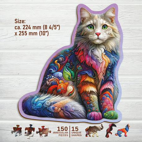 Puzzle chat - soft cat 150 pièces Multicolor 5 - vertbaudet enfant 
