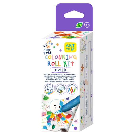 Kit de rouleau de peinture mini - animaux marins Multicolor 1 - vertbaudet enfant 