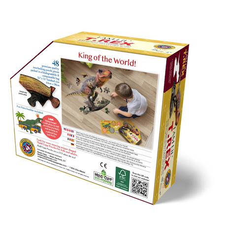 Puzzle I am - t-rex mini Multicolor 5 - vertbaudet enfant 