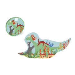 Jouet-Jeux éducatifs-Puzzles-Contour puzzle - dinosaure 30 pièces