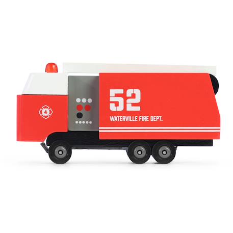 Camion de pompier - bois de hêtre massif Red 1 - vertbaudet enfant 
