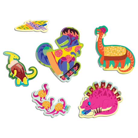 Puzzle - pizzasaurus 60 pièces Multicolor 2 - vertbaudet enfant 