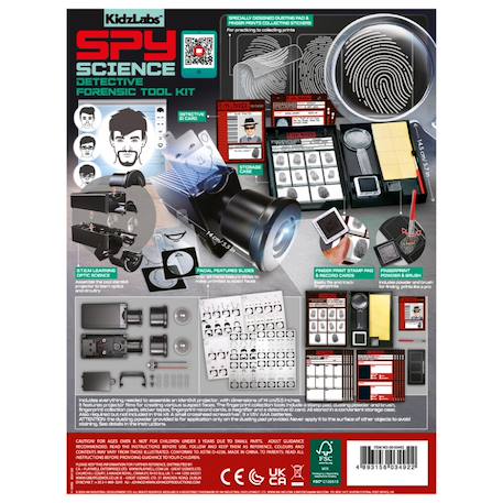 Science de l'espionnage - kit d'outils de police scientifique Multicolor 6 - vertbaudet enfant 
