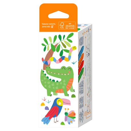 Kit de rouleau de peinture mini - safari Multicolor 6 - vertbaudet enfant 
