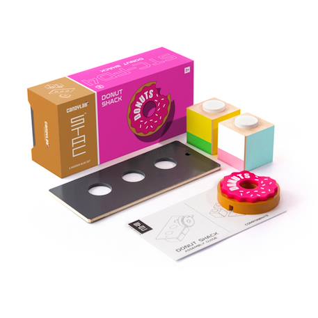 Camion donut foodtruck - bois de hêtre massif Multicolor 4 - vertbaudet enfant 