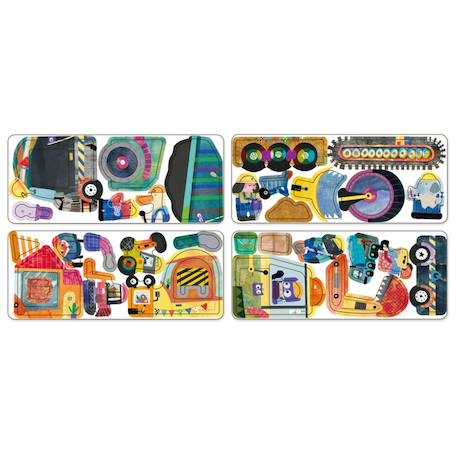 Boïte de puzzle magnétique - camions Multicolor 3 - vertbaudet enfant 