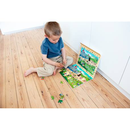 2 en 1 puzzle magnétique - jeu de recherche - chevaliers Multicolor 6 - vertbaudet enfant 