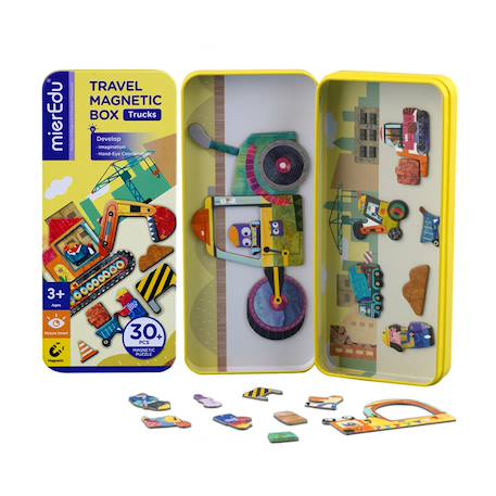 Boïte de puzzle magnétique - camions Multicolor 5 - vertbaudet enfant 