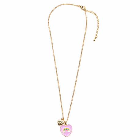 Collier d'amitié papillon & arc-en-ciel bff – lot de 2 pièces Rose 3 - vertbaudet enfant 