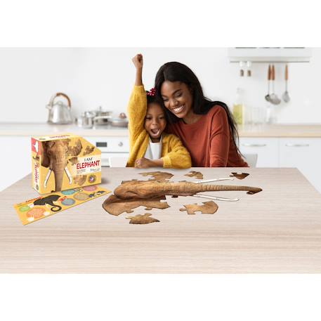 Puzzle I am - éléphant Multicolor 6 - vertbaudet enfant 