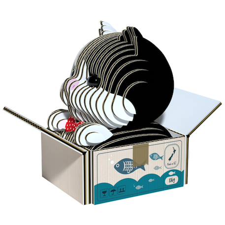 Puzzle 3d - chats - tuxedo Black;white 1 - vertbaudet enfant 