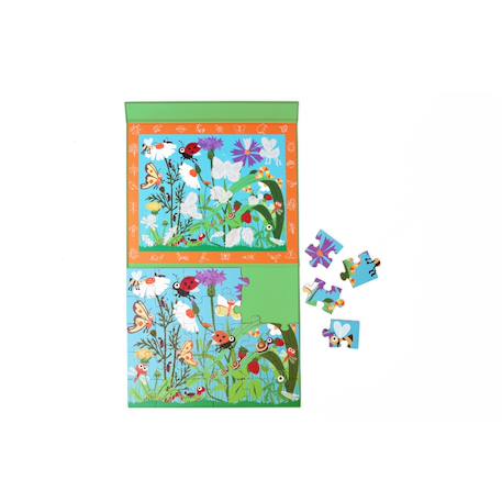 2 en 1 puzzle magnétique - jeu de recherche mystery - insecte Multicolor 2 - vertbaudet enfant 