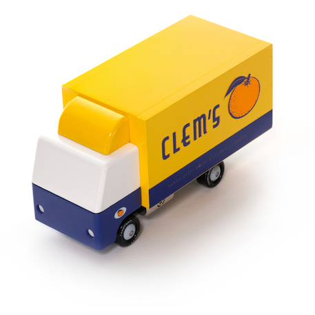 Camion de livraison Clem en bois de hêtre massif Yellow 2 - vertbaudet enfant 