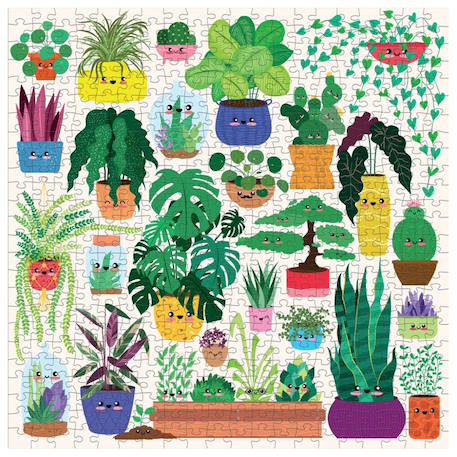 Puzzle - plantes heureuses Multicolor 1 - vertbaudet enfant 