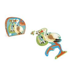 Jouet-Contour puzzle - cicogne 24 pièces