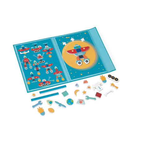 Mon Livre Magnétique de l’Espace – Crée et assemble tes vaisseaux spatiaux Multicolor 4 - vertbaudet enfant 