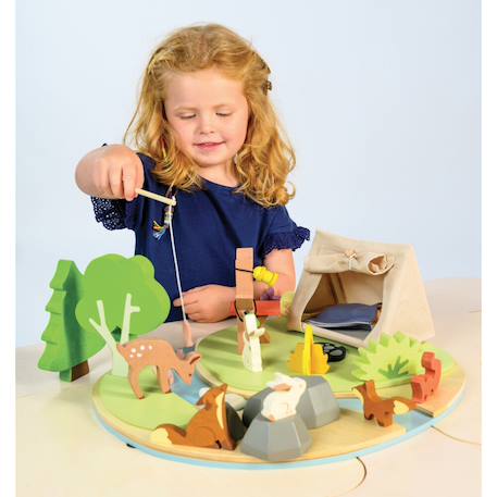 Set camping en bois Multicolor 4 - vertbaudet enfant 