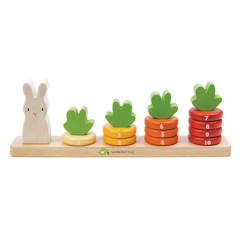 Jouet-Jeu de comptage en bois - comptage de carottes