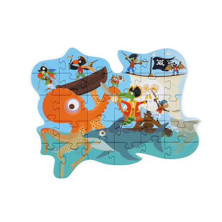 Contour puzzle - pirate 29 pièces Multicolor 2 - vertbaudet enfant 