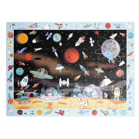 Puzzle découverte - espace 100 pièces Multicolor 2 - vertbaudet enfant 