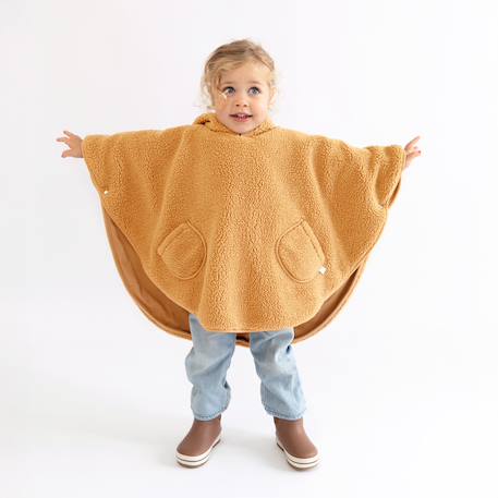 Poncho de voyage - teddy douillet Ficelle+Kaki+Muffin+Natural+Ocre 24 - vertbaudet enfant 
