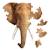 Puzzle I am - éléphant Multicolor 4 - vertbaudet enfant 