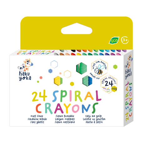 Fille-24 crayons de couleur spirale