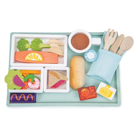 Plateau repas en avion en bois Multicolor 1 - vertbaudet enfant 