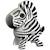 Puzzle 3d - zèbre Black;white 1 - vertbaudet enfant 
