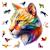 Puzzle en bois - Gaudy cougar Multicolor 1 - vertbaudet enfant 