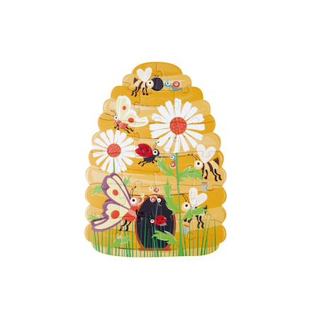 Puzzle 2 faces - abeilles Multicolor 5 - vertbaudet enfant 